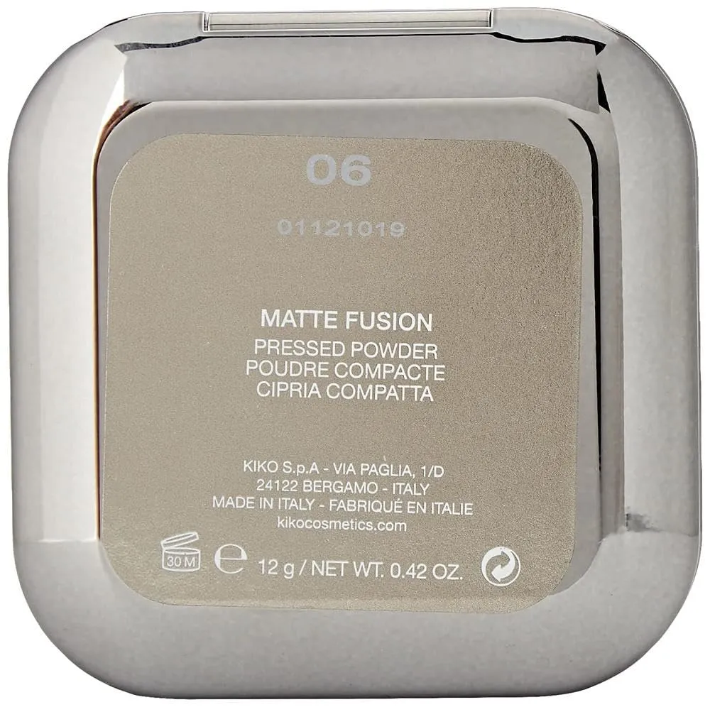 KIKO Matte Fusion 06 cipria compatta Hazelnut opaca 12 g