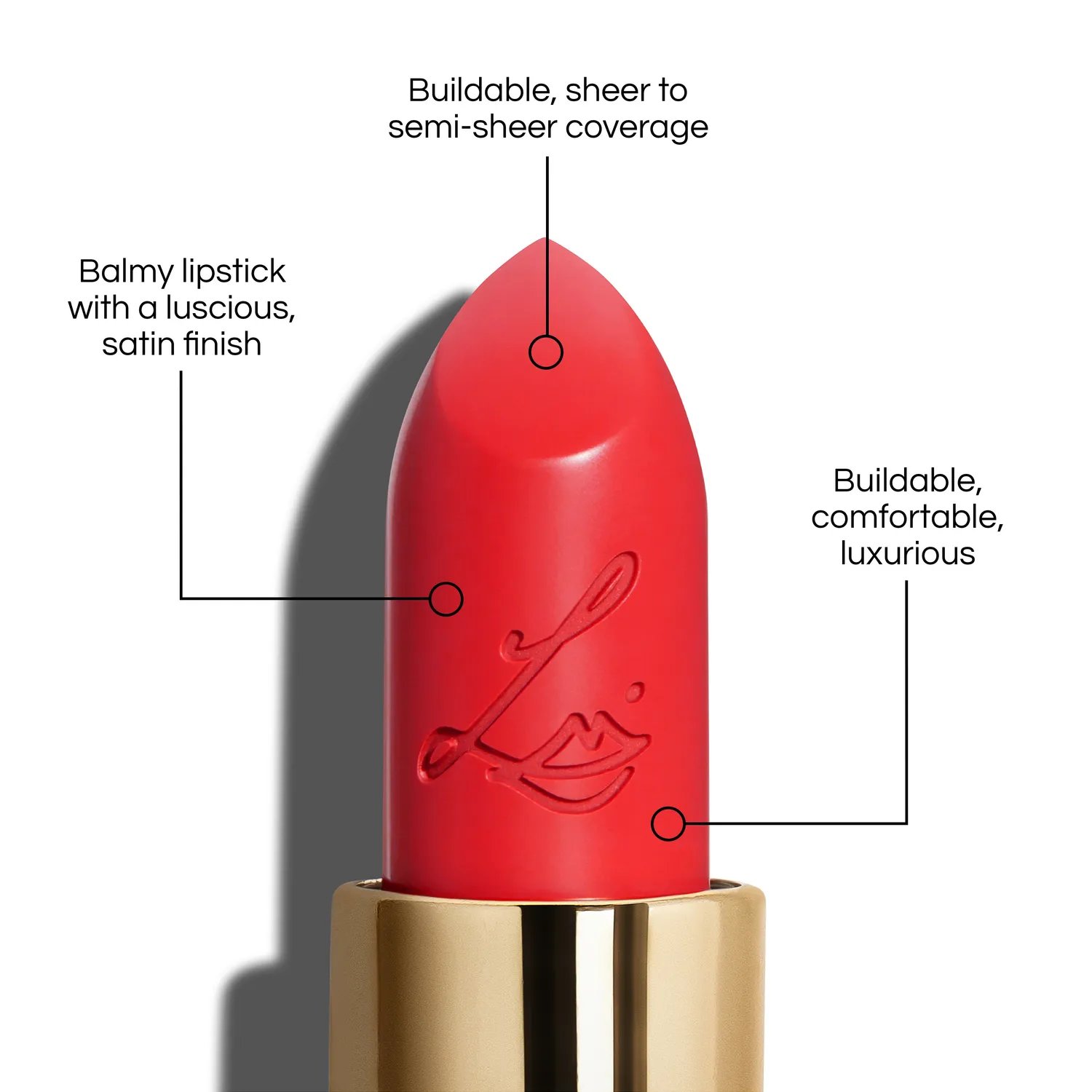 Lisa Eldridge Luxuriously Lucent rossetto Wonder Wheel satinato