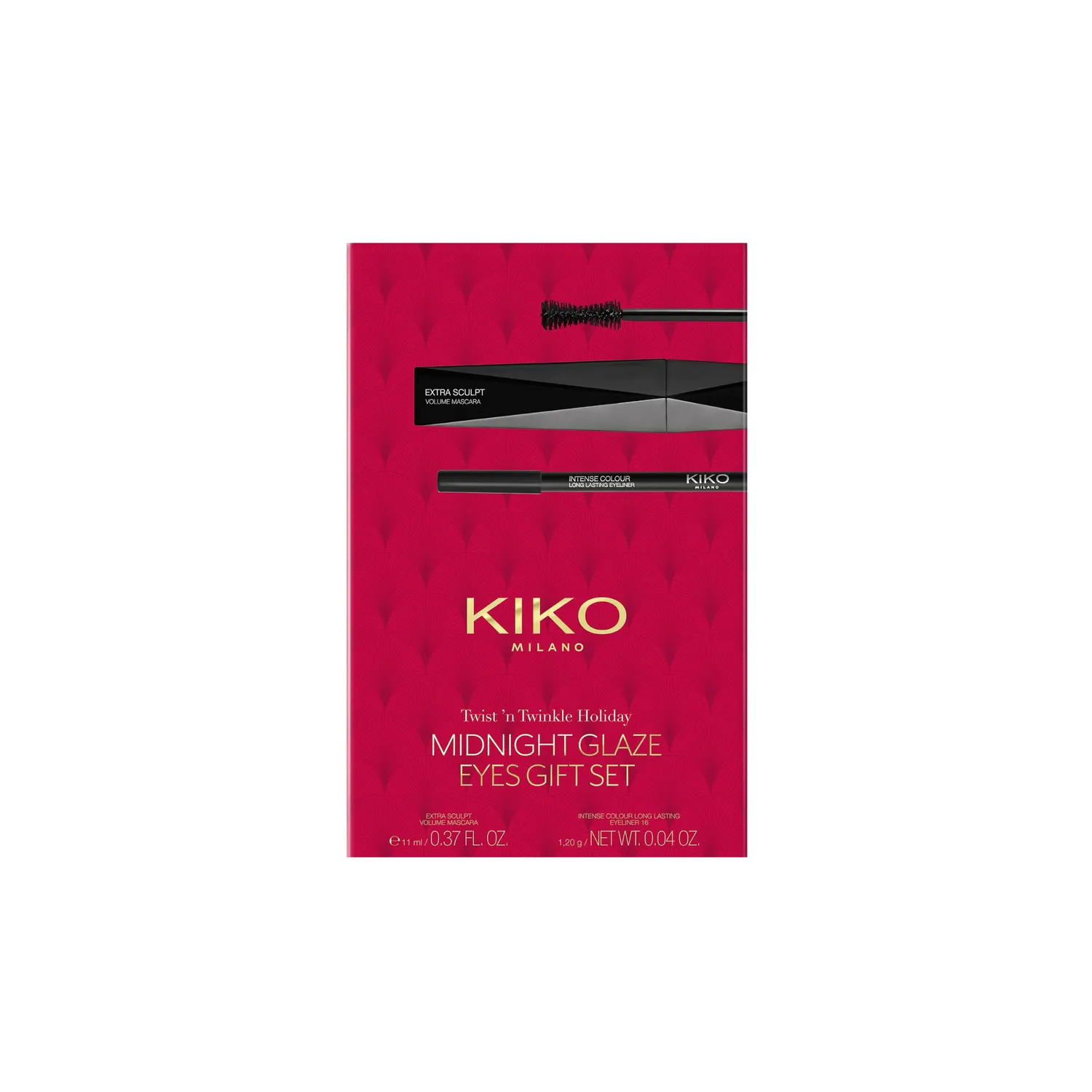 KIKO Twist 'N Twinkle Midnight Glaze set occhi 2 pezzi nero waterproof
