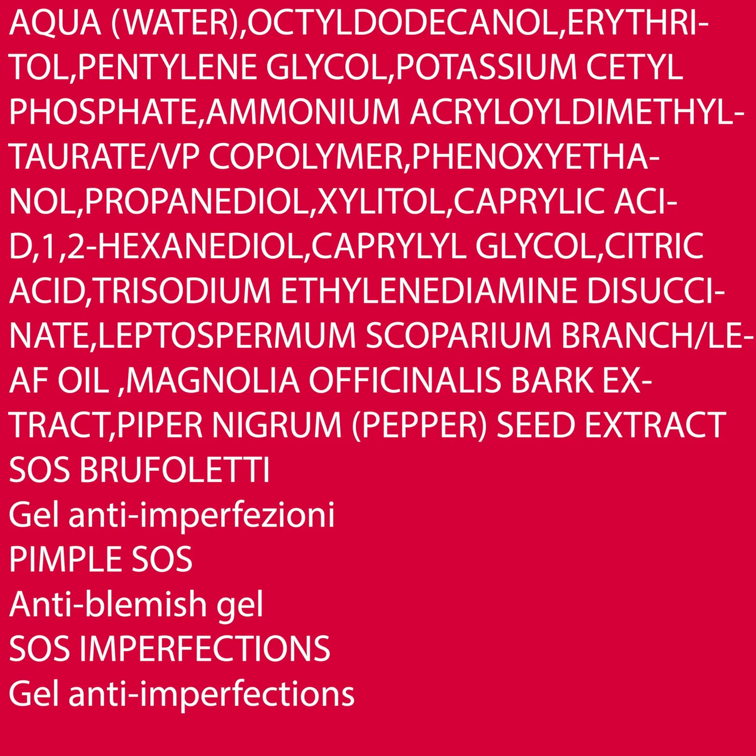 Pupa Anti-Imperfection Hero SOS gel viso anti-imperfezioni locale