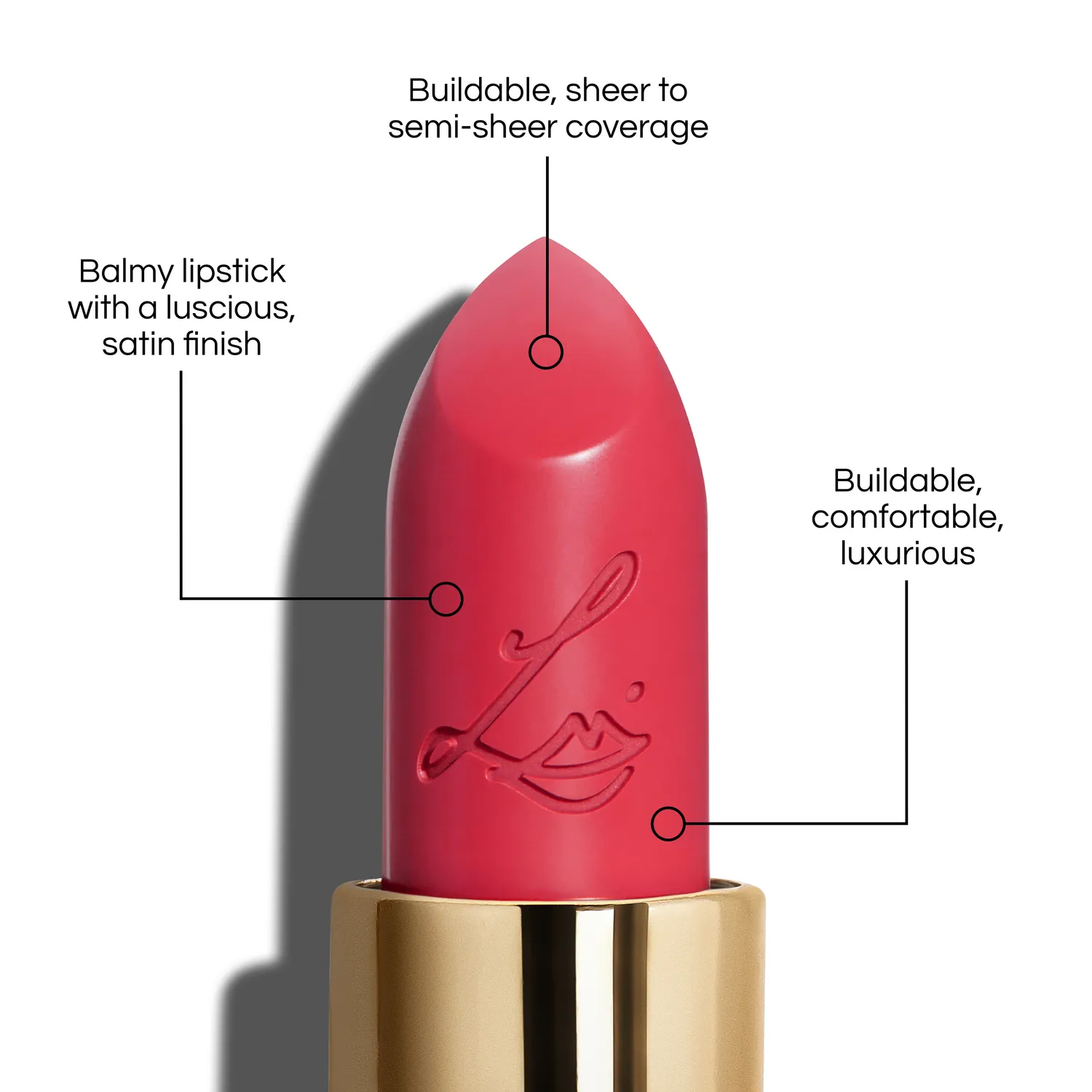 Lisa Eldridge Luxuriously Lucent Love of My Life rossetto rosa