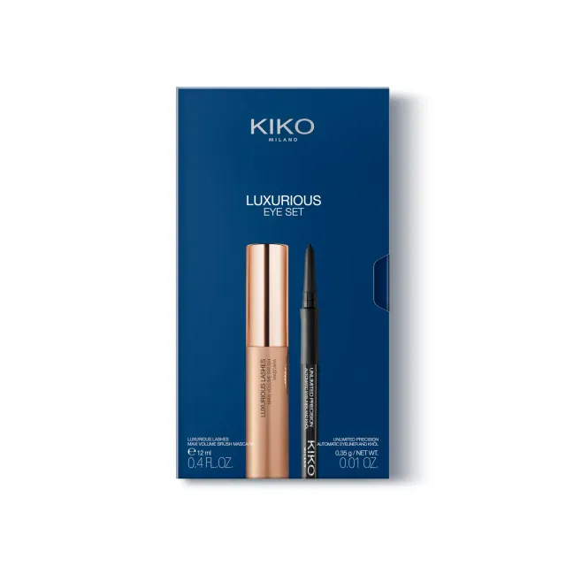 KIKO Luxurious Eye Set mascara + matita occhi nera