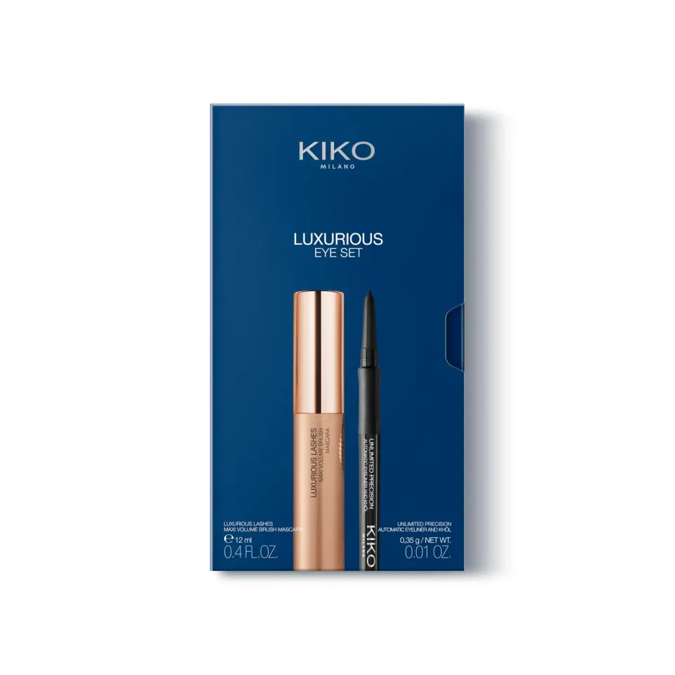 KIKO Luxurious Eye Set mascara + matita occhi nera