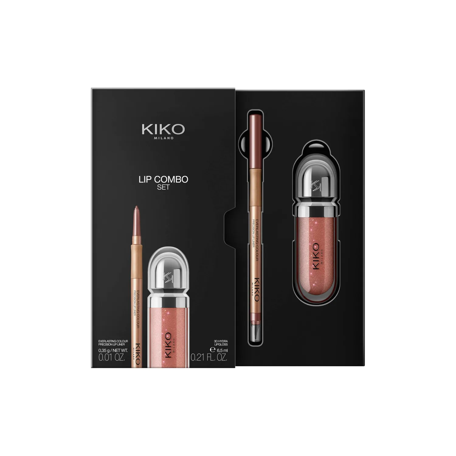 KIKO Lip Combo Set 03 Kit Labbra Gloss e Matita Abbinati