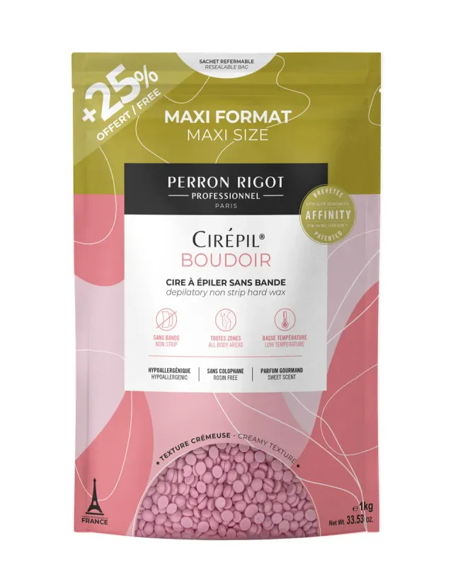 Miss W Pro Boudoir cera senza strisce rosa 1 kg delicata