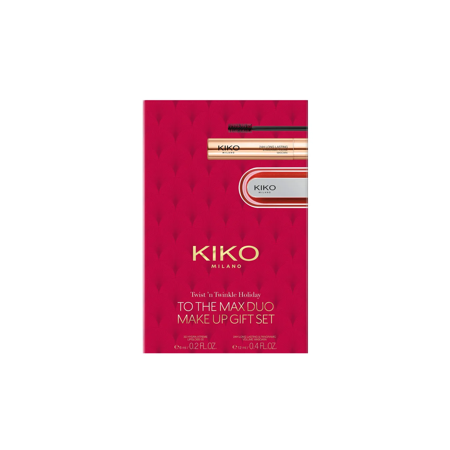 KIKO Twist 'N Twinkle To The Max duo gloss mascara 24h 2 pezzi