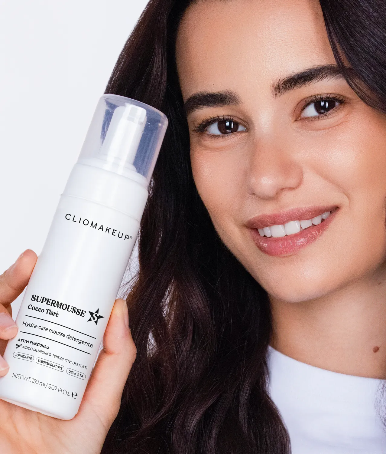 ClioMakeUp SuperMousse mousse detergente Cocco Tiarè idratante