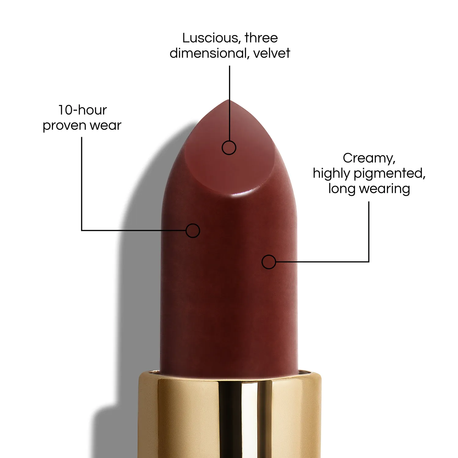 Lisa Eldridge True Velvet Lip Colour rossetto Velvet Sorcery marrone