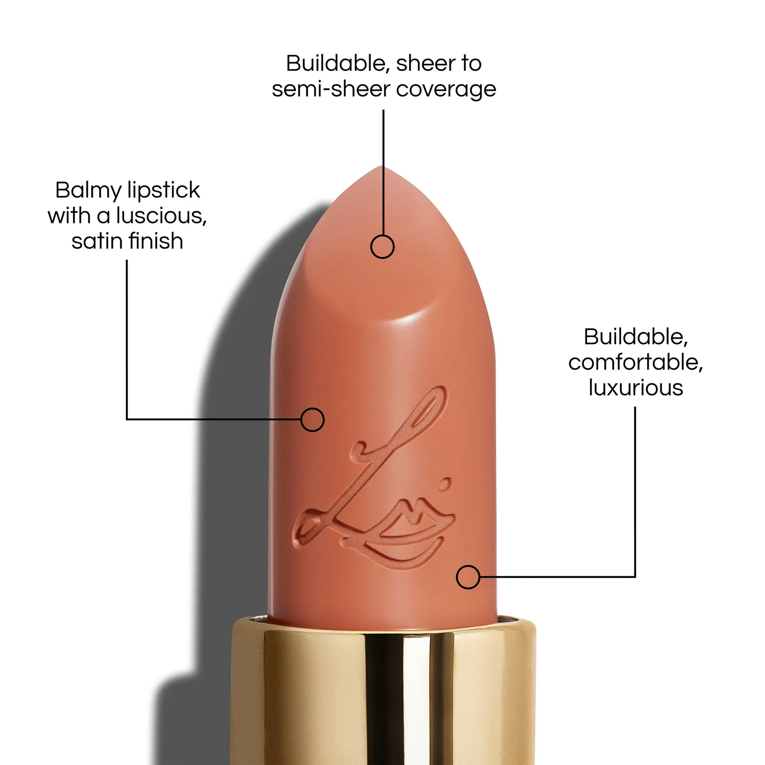 Lisa Eldridge Luxuriously Lucent rossetto Le Mépris beige