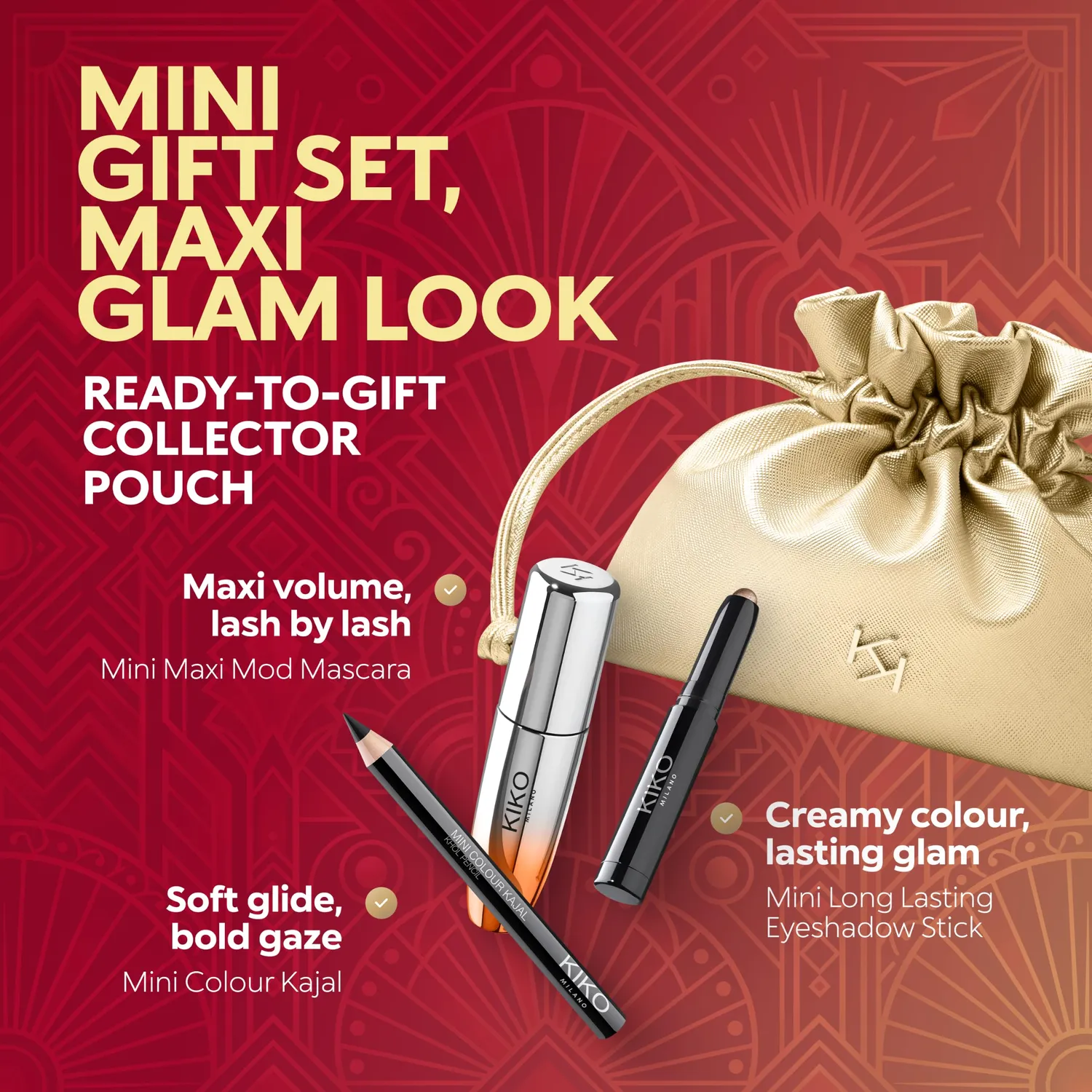 KIKO Twist'n Twinkle Mini Glance set occhi mini 3pz