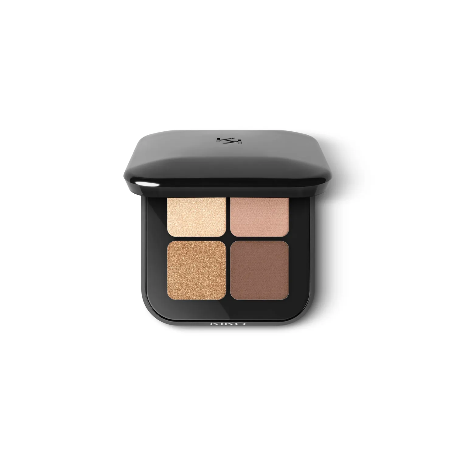 KIKO Bright Quartet 01 Palette Ombretti 4 Colori Warm Neutral Tones Mat
