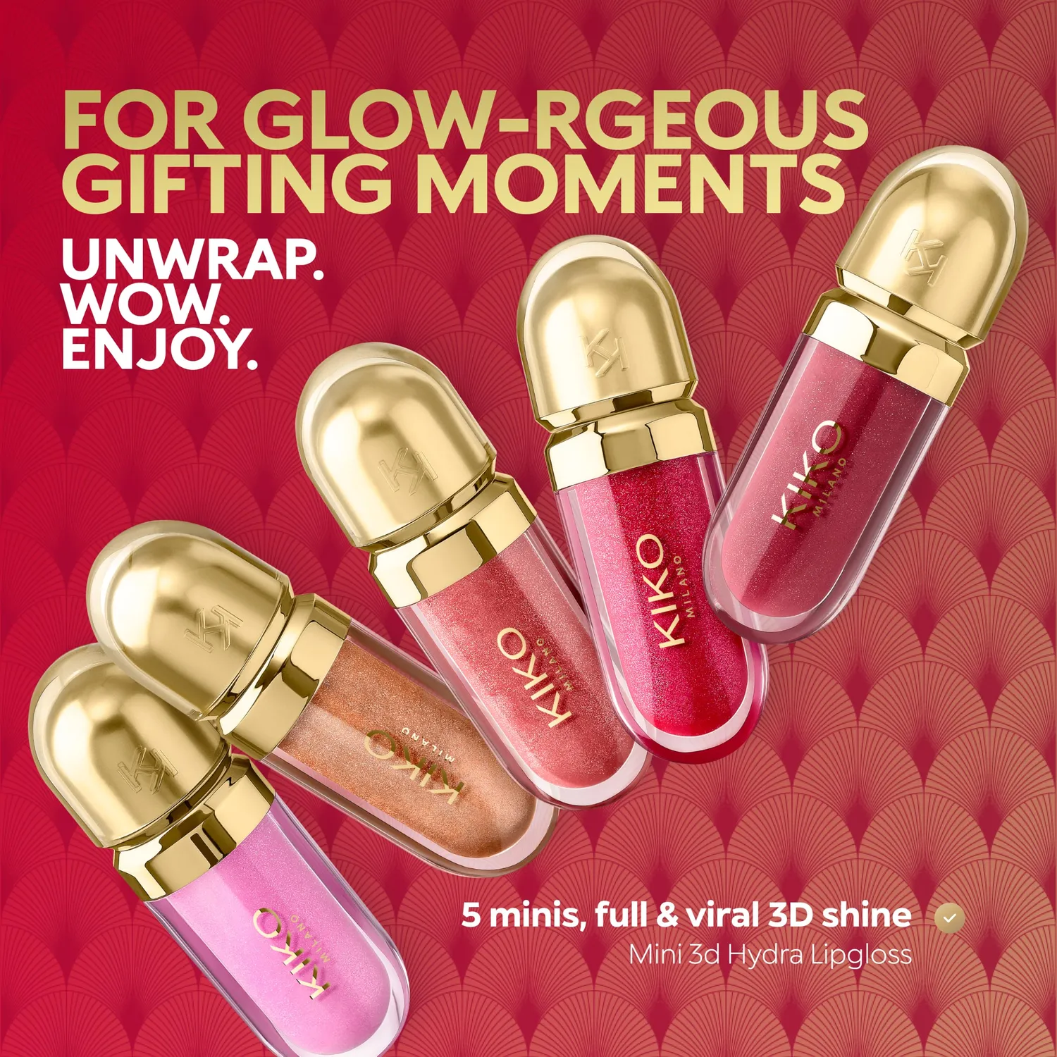 KIKO Twist 'N Twinkle Fabolous 5 mini gloss labbra 5 pezzi idratante