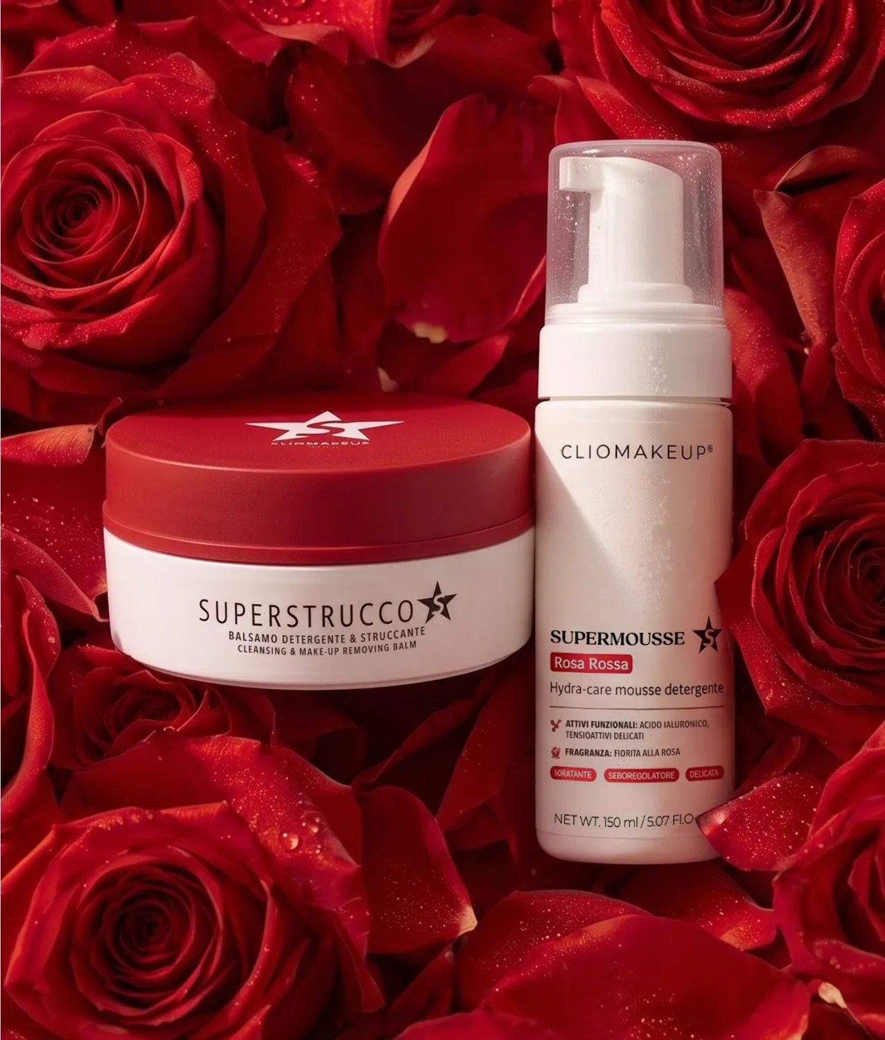 ClioMakeUp SuperStrucco Rosa Rossa balsamo struccante rosa