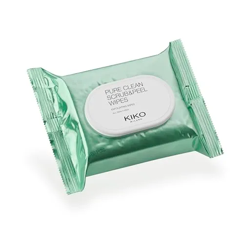 KIKO Pure Clean Scrub&Peel Wipes salviette viso 20pz