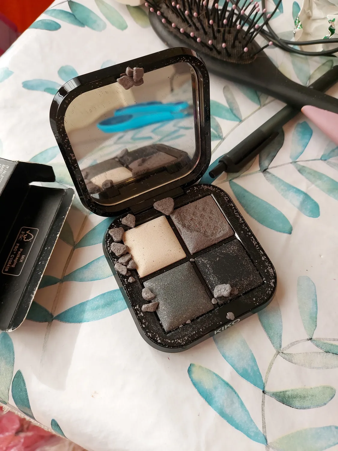 KIKO Bright Quartet 02 palette 4 ombretti rosy mauve