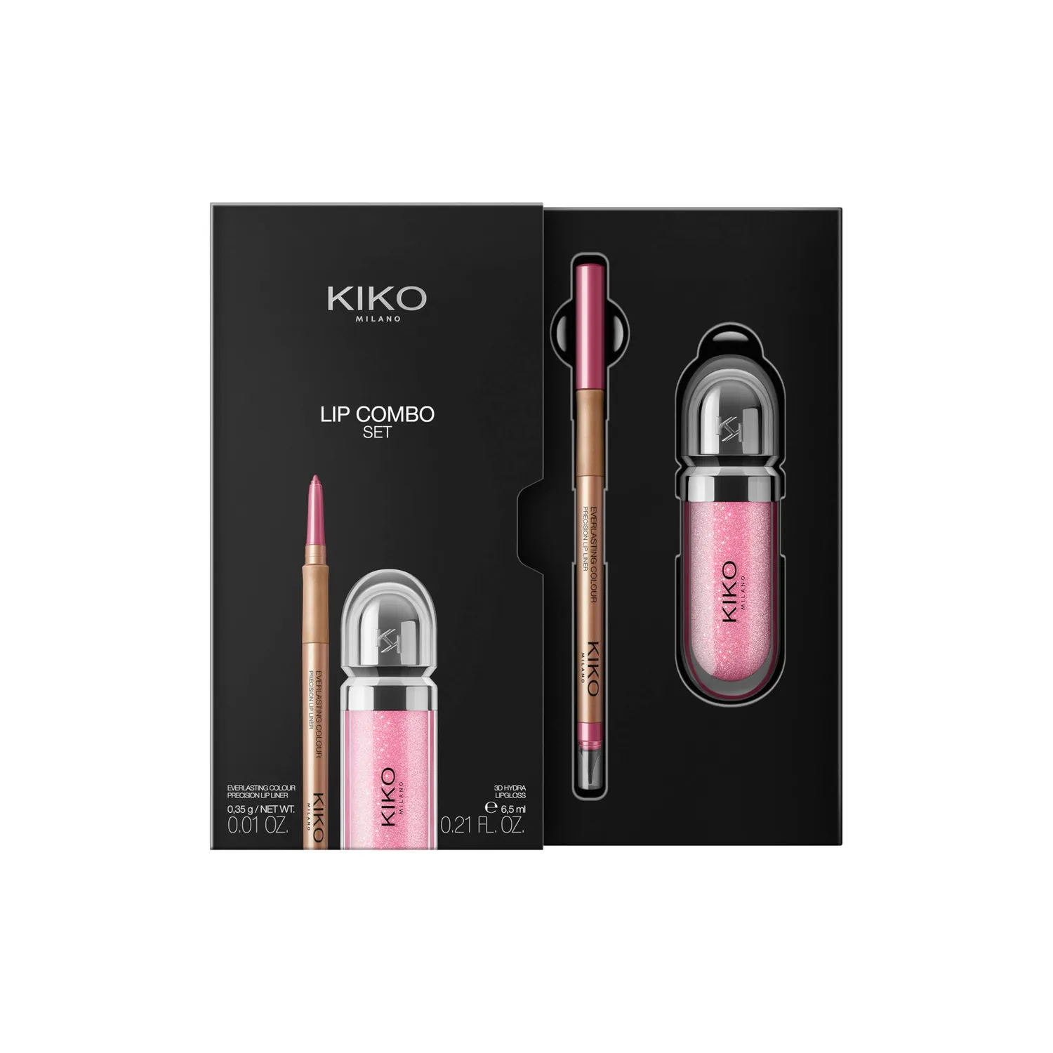 KIKO Lip Combo Set 02 Gloss e Matita Labbra Volume