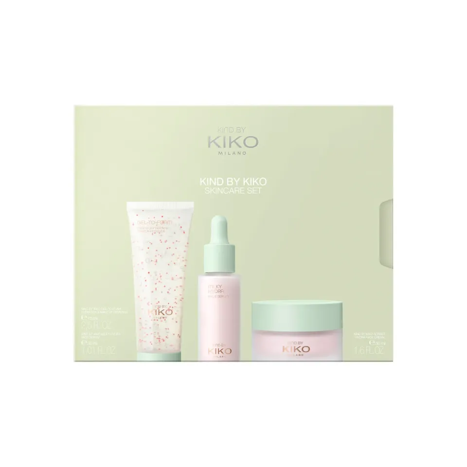 KIKO Kind by Kiko Skincare Set detergente siero crema viso