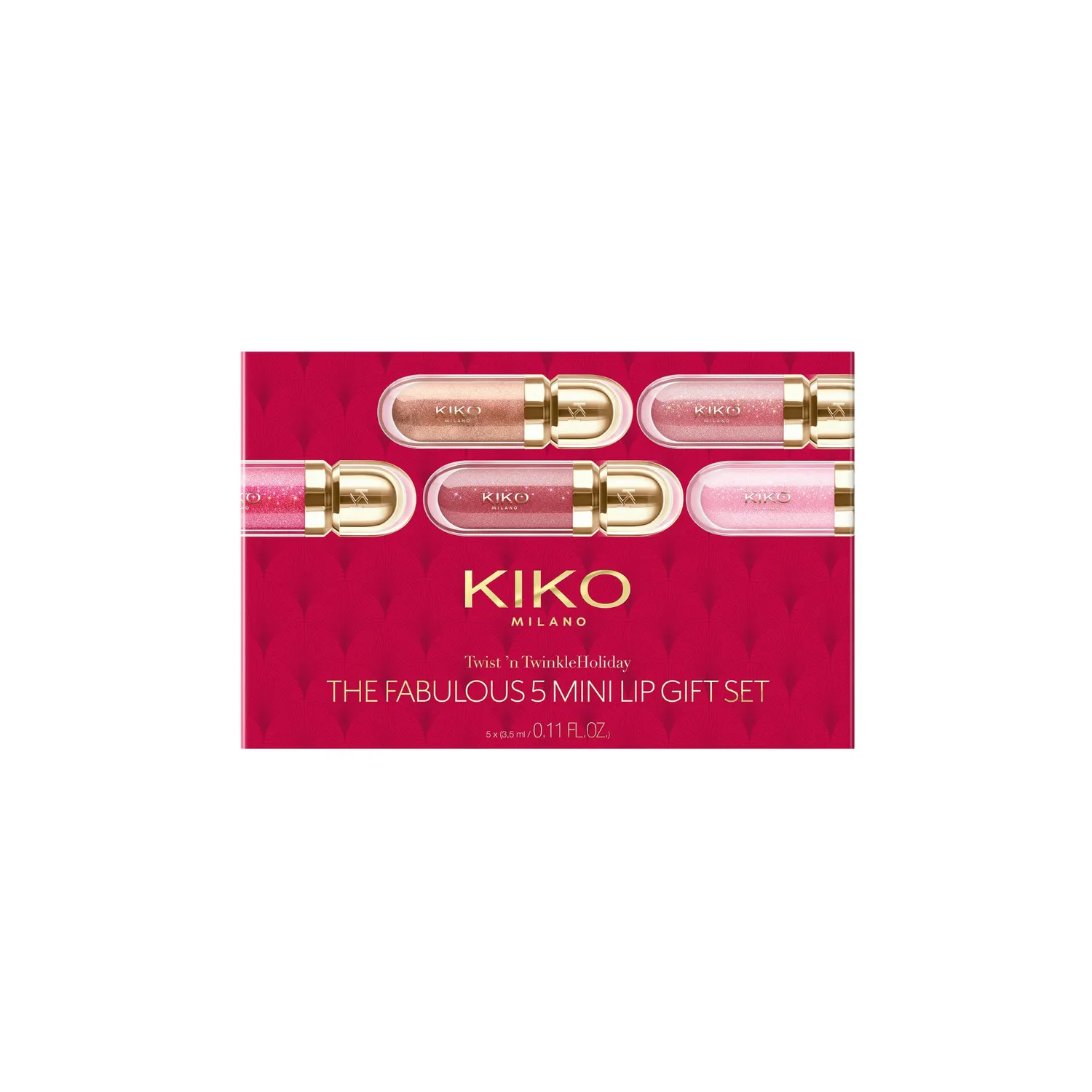 KIKO Twist 'N Twinkle Fabolous 5 mini gloss labbra 5 pezzi idratante