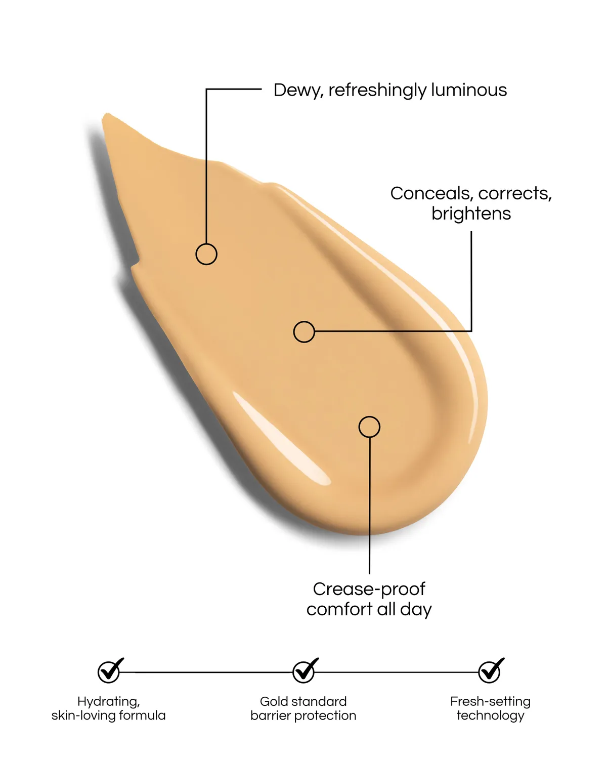 Lisa Eldridge Luminist Concealer Shade 14 correttore pennello