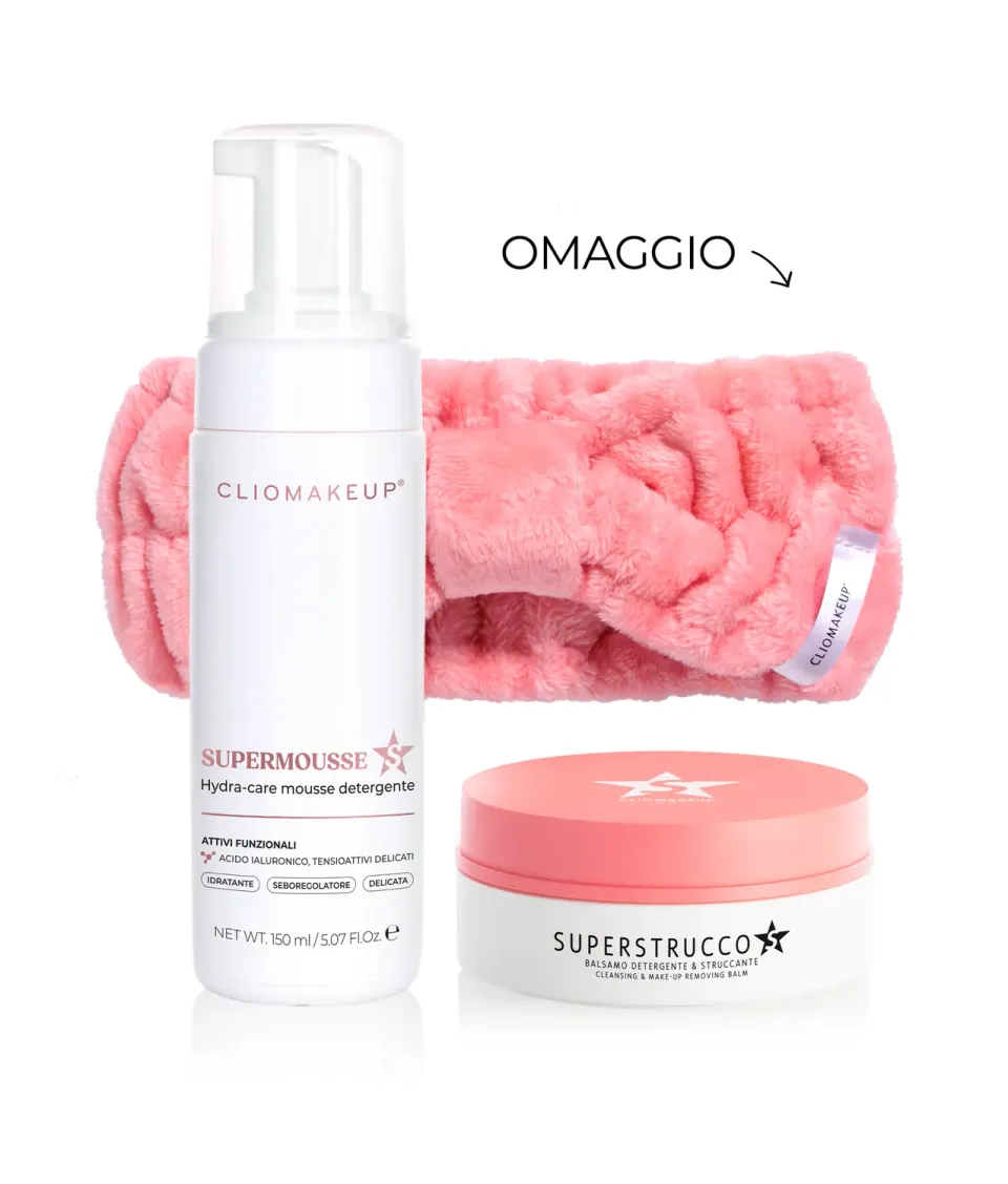 ClioMakeup Kit Doppia Detersione Classic kit con fascetta