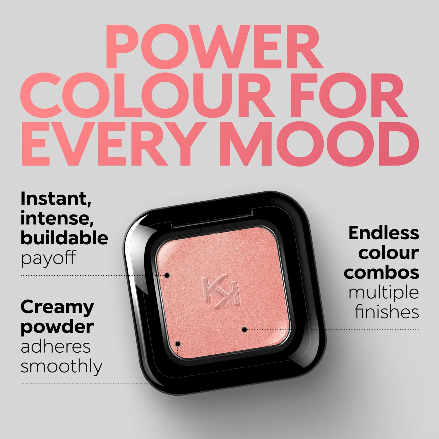 KIKO Milano High Pigment Eyeshadow 39 ombretto metallizzato baby rose