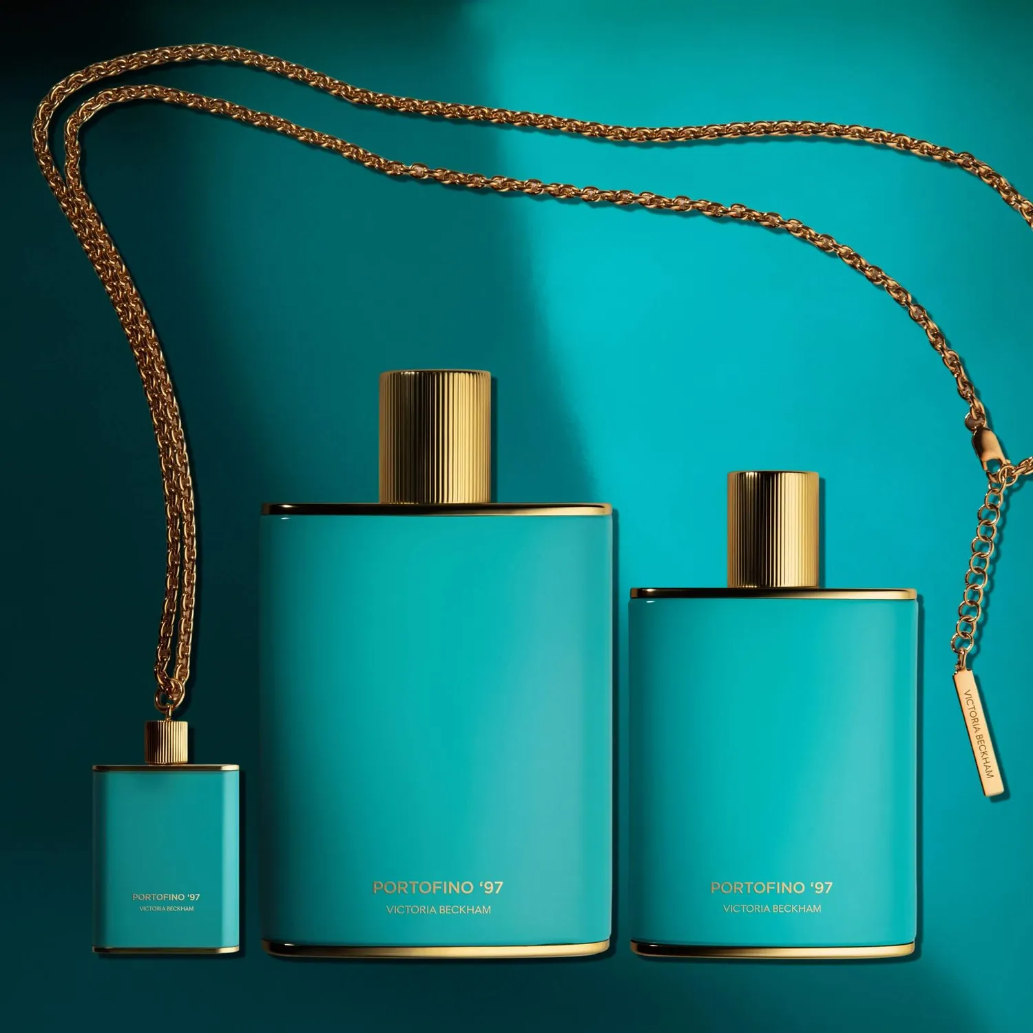 Victoria Beckham Beauty Portofino 97 collana portaprofumo oro