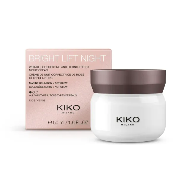 KIKO Milano Bright Lift Night crema notte lifting collagene marino