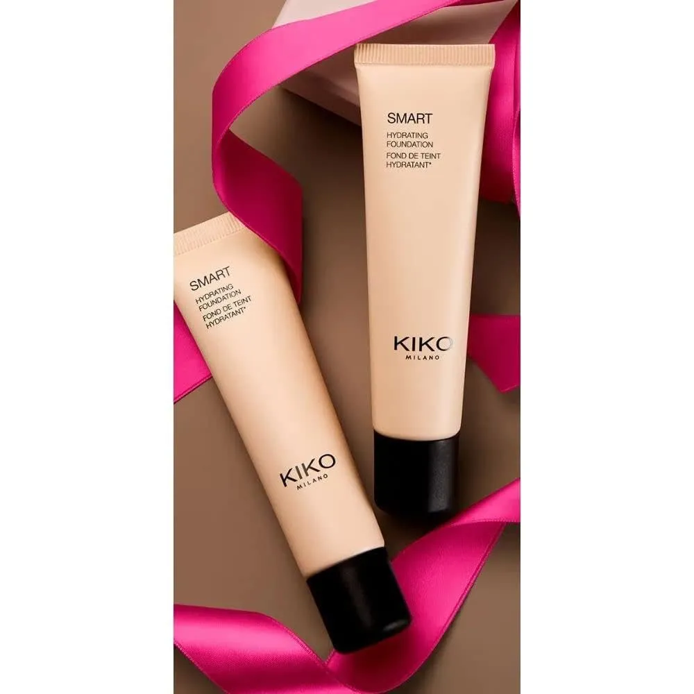 KIKO Smart Hydrating Foundation Fondotinta Warm Rose 50