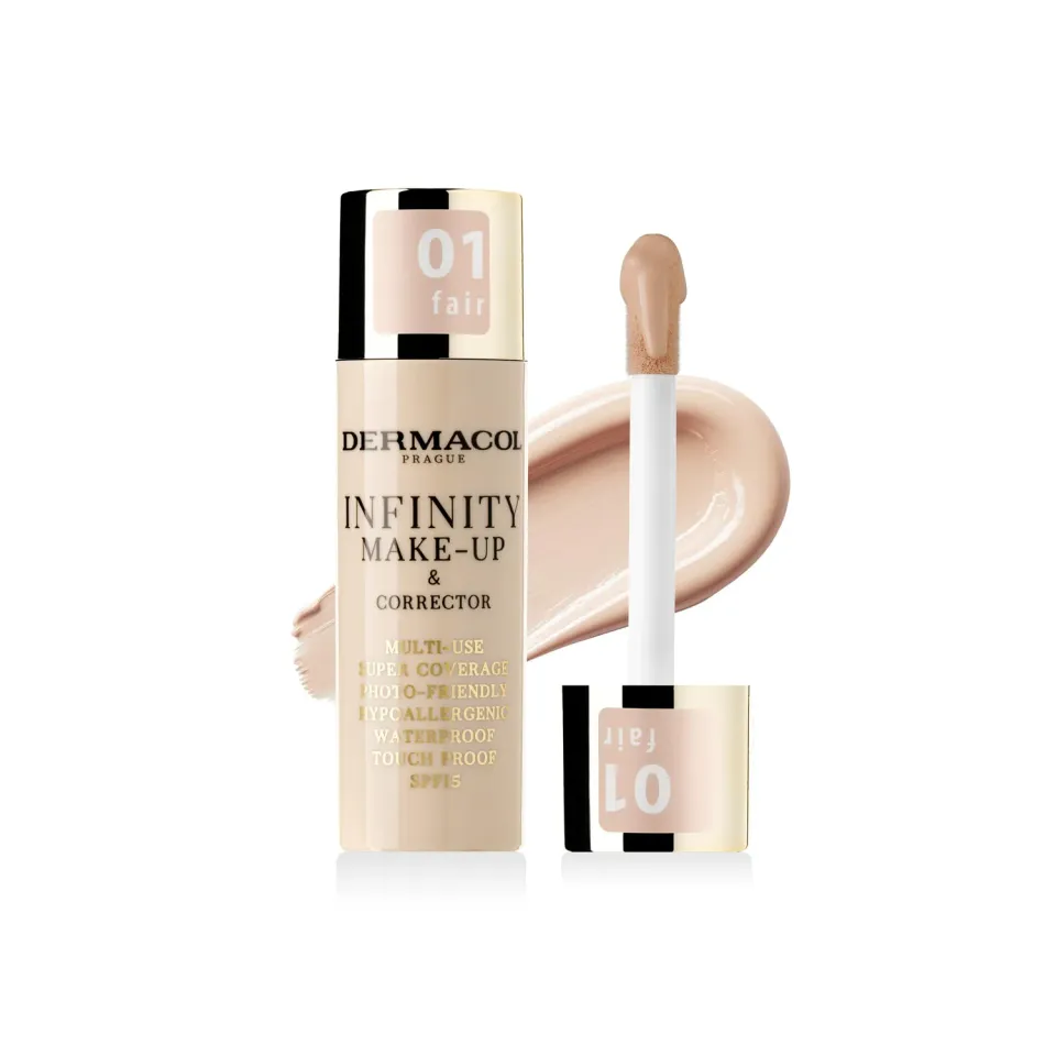 Dermacol Invisible cipria fissante trasparente 13 g no.1 opaca