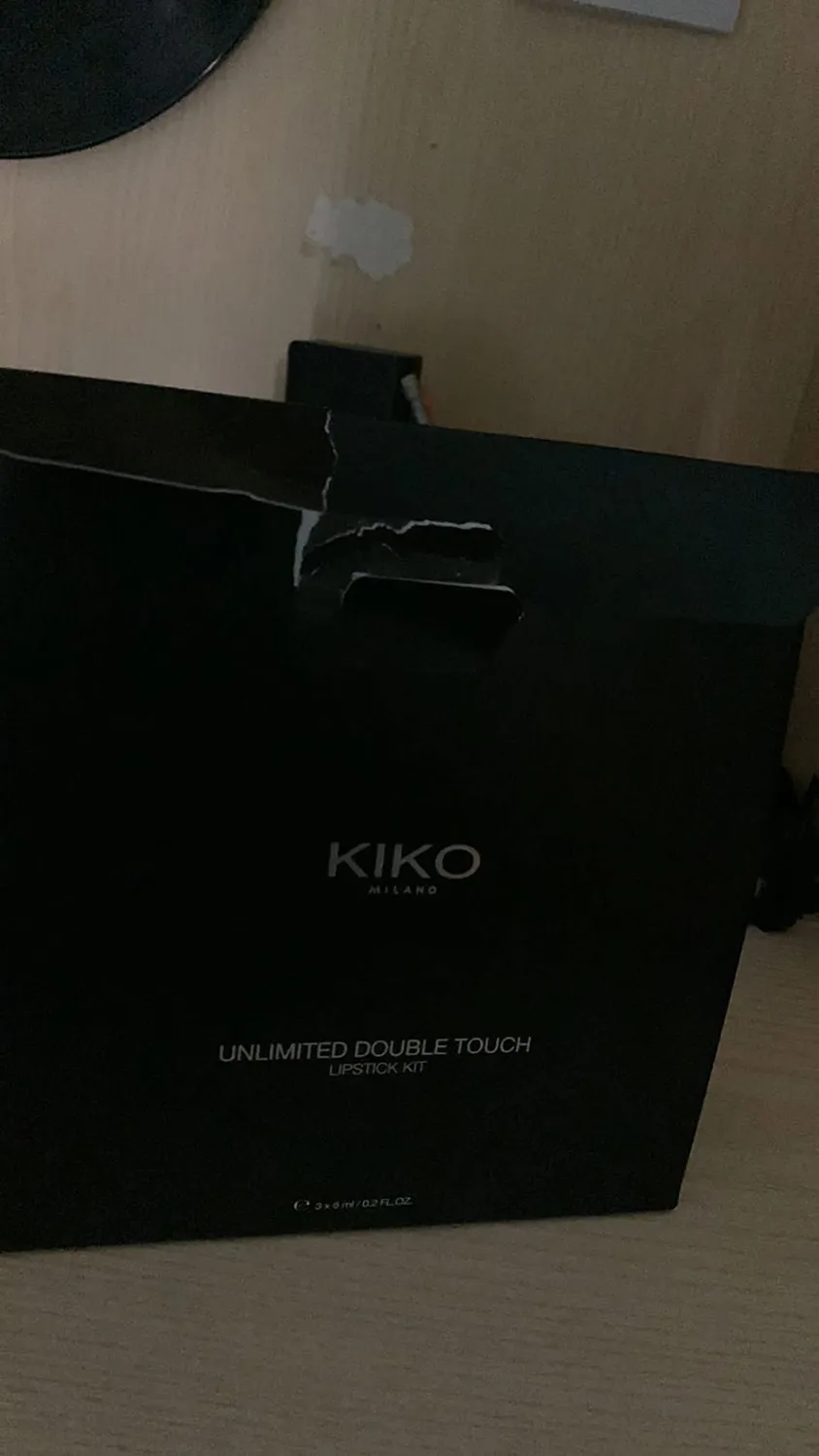 KIKO Unlimited Double Touch Kit Rossetto Liquido 3 Pezzi No Transfer