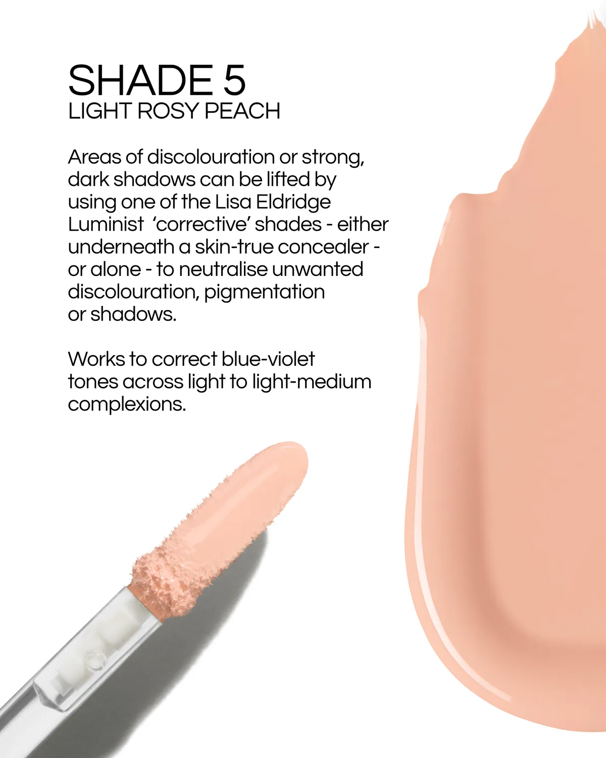 Lisa Eldridge Luminist Concealer Correttore Shade 5 + Pennello