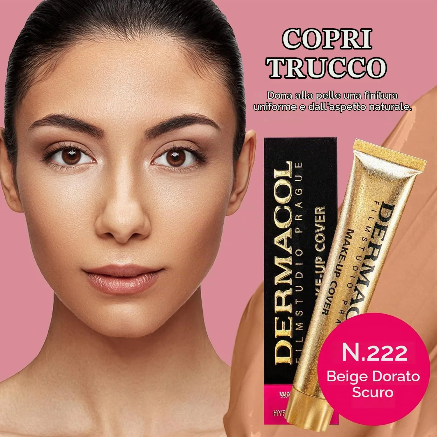 Dermacol Fondotinta Coprente 222 fondotinta opaco SPF30 30 g