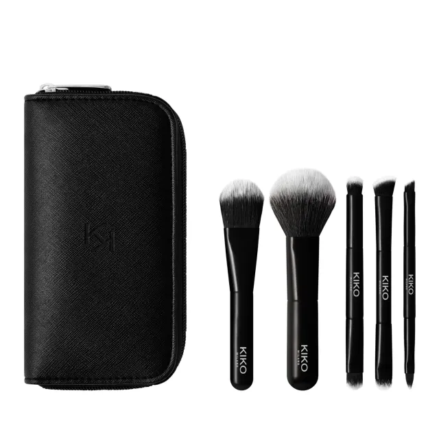 KIKO Travel Brush Set Pochette 5 Pennelli 8 Punte
