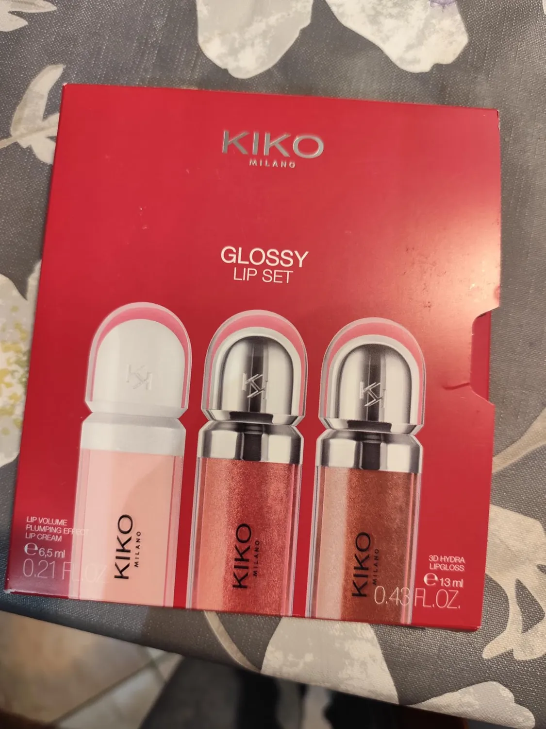 KIKO Glossy Lip Set kit labbra 2 gloss + volume 3 pezzi