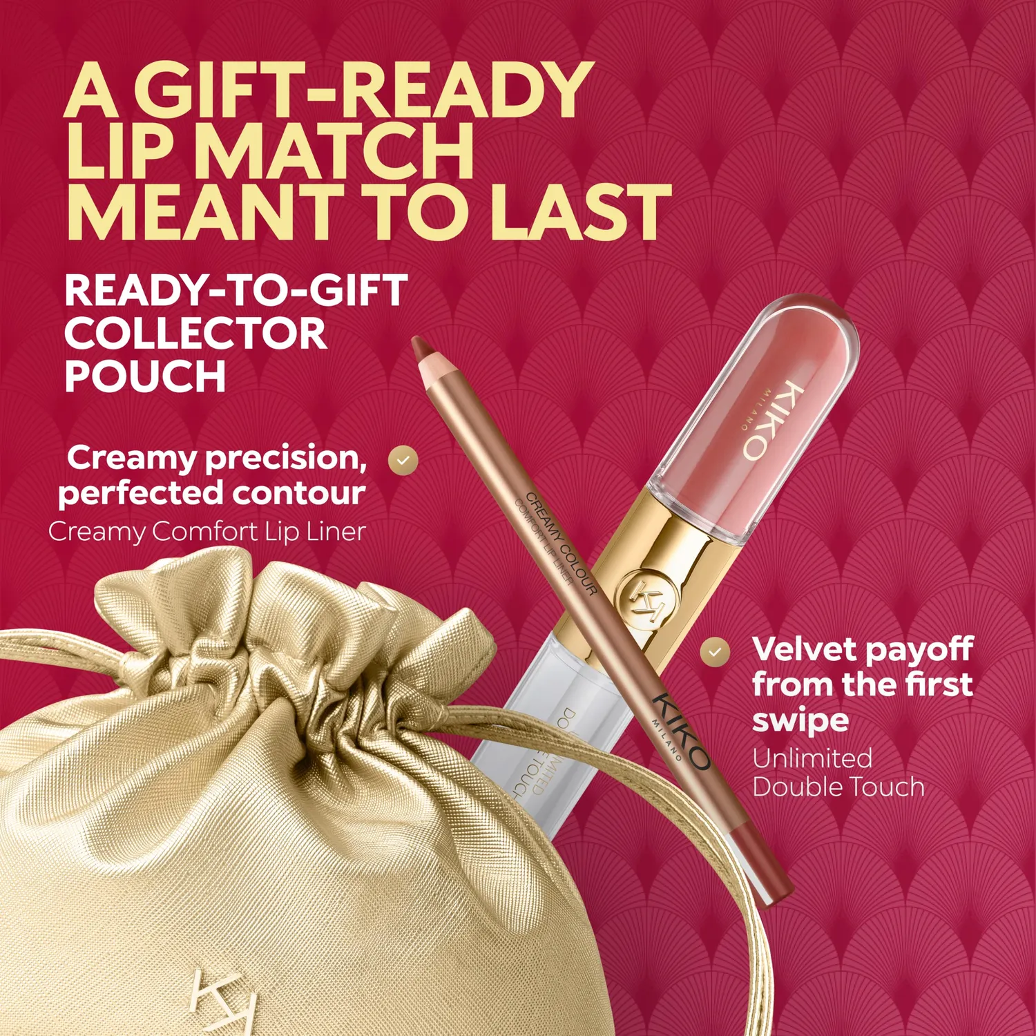 KIKO Twist'n Twinkle Meant to Match 02 set labbra 2in1